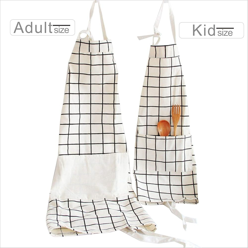 Lovely Cotton Parent Child Apron, Comfortable and Creative Artist Chef Apron for Painting Cooking... | Amazon (US)