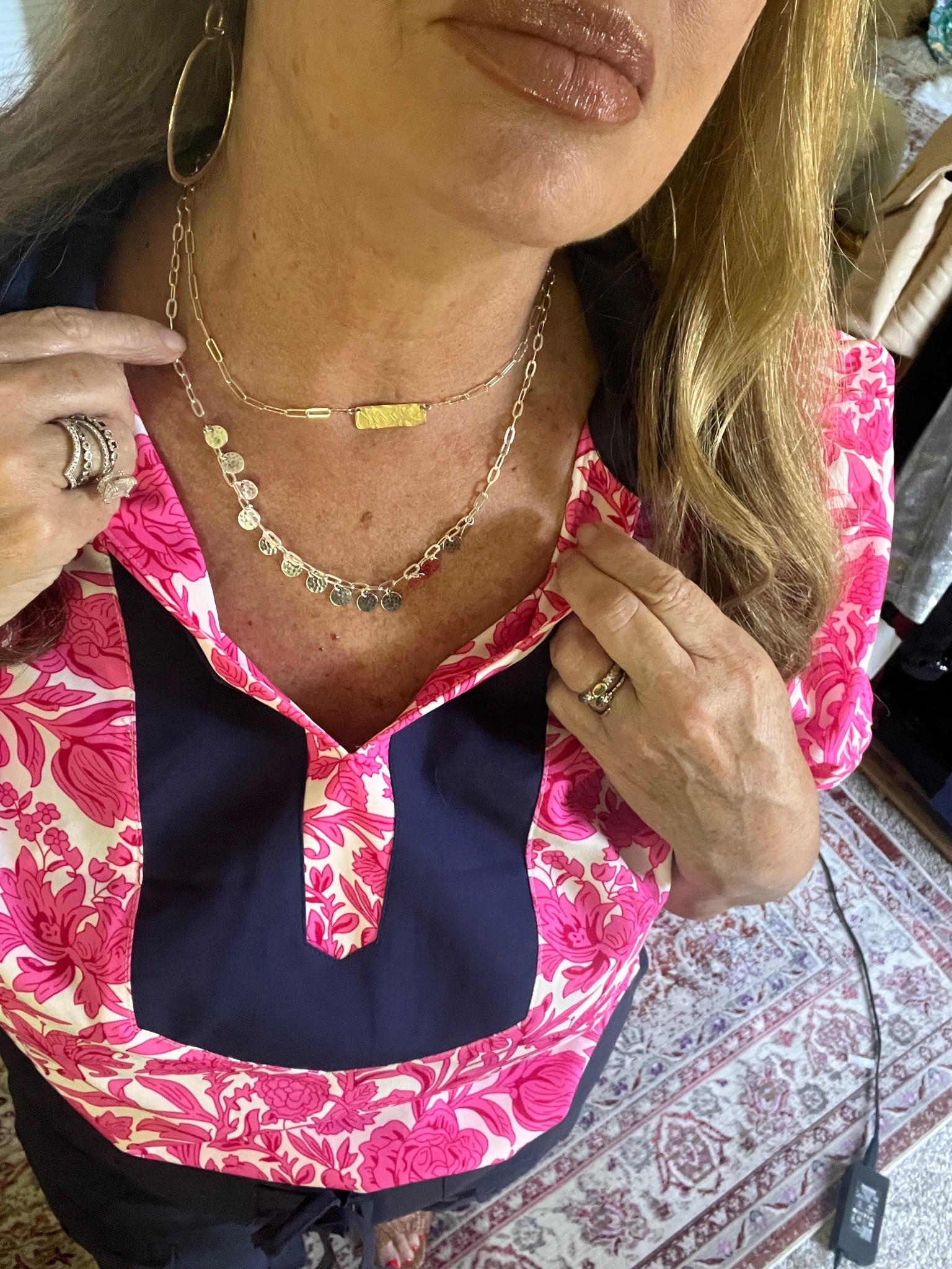 Sterling silver
Percussion necklace!
Beautiful pieces

This necklace pairs elongated sterling silver links with a series of softly patterned discs for a thoughtfully styled look. The balanced layout gives it a natural flow across the collarbone. The subtle surface detailing adds interest up close. It's an effortless choice for layered looks or standout solo wear at special gatherings. The piece comes with a “.925” sterling silver stamp as a symbol of guaranteed product quality.

#LTKootd #LTKgrwm #LTKTravel