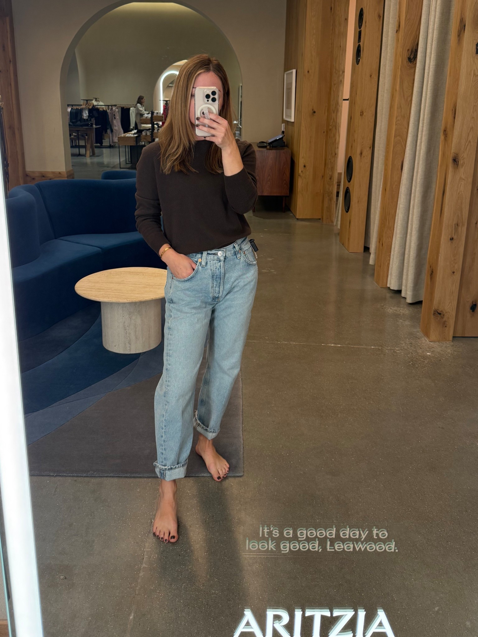 Just spent my life savings at aritzia on cashmere and denim and I will never regret these purchases 👏🏻👏🏻👏🏻 I sized up in the tops to a M as I do enjoy a more relaxed fit

#LTKootd #LTKdayinmylife #LTKPetite