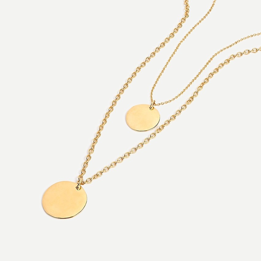 Layered coin necklace | J. Crew US
