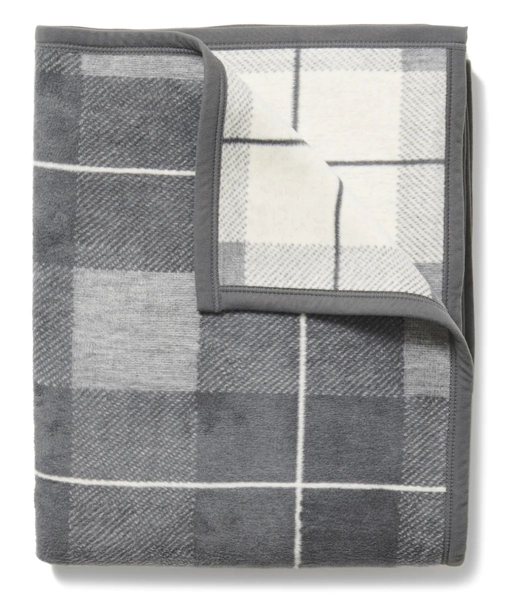 Sea Watch Plaid Grey Blanket | ChappyWrap