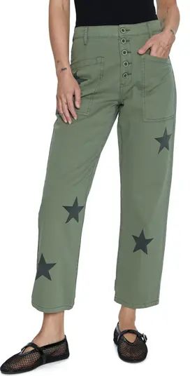 Terry Star Print Twill Utility Pants | Nordstrom
