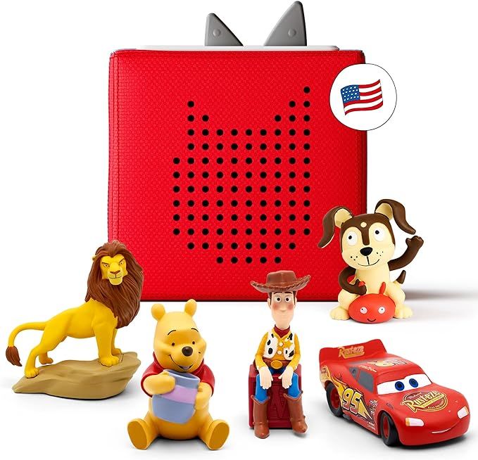Amazon.com: Toniebox Audio Player Starter Set with Woody, Lightning McQueen, Simba, Winnie-The-Po... | Amazon (US)