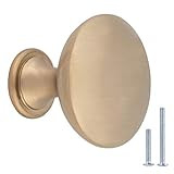 AmazonBasics Round Cabinet Knob, 1.18-inch Diameter, Golden Champagne, 25-pack | Amazon (US)