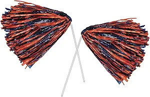 Beistle 66301-BO Pkgd Poly Shakers-512 Strand, 12" x 11", Blue/Orange | Amazon (US)