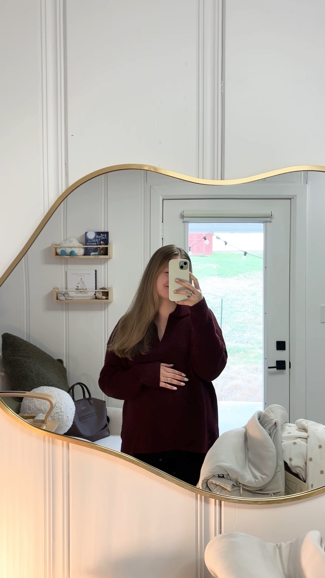 one of my favorite parts of our nursery - the cloud mirror ☁️ it’s shatterproof which was super important to me + such an affordable find!

#cloudmirror #nurserydecor #babyboynursery #nursery

#LTKBaby #LTKHome #LTKBump