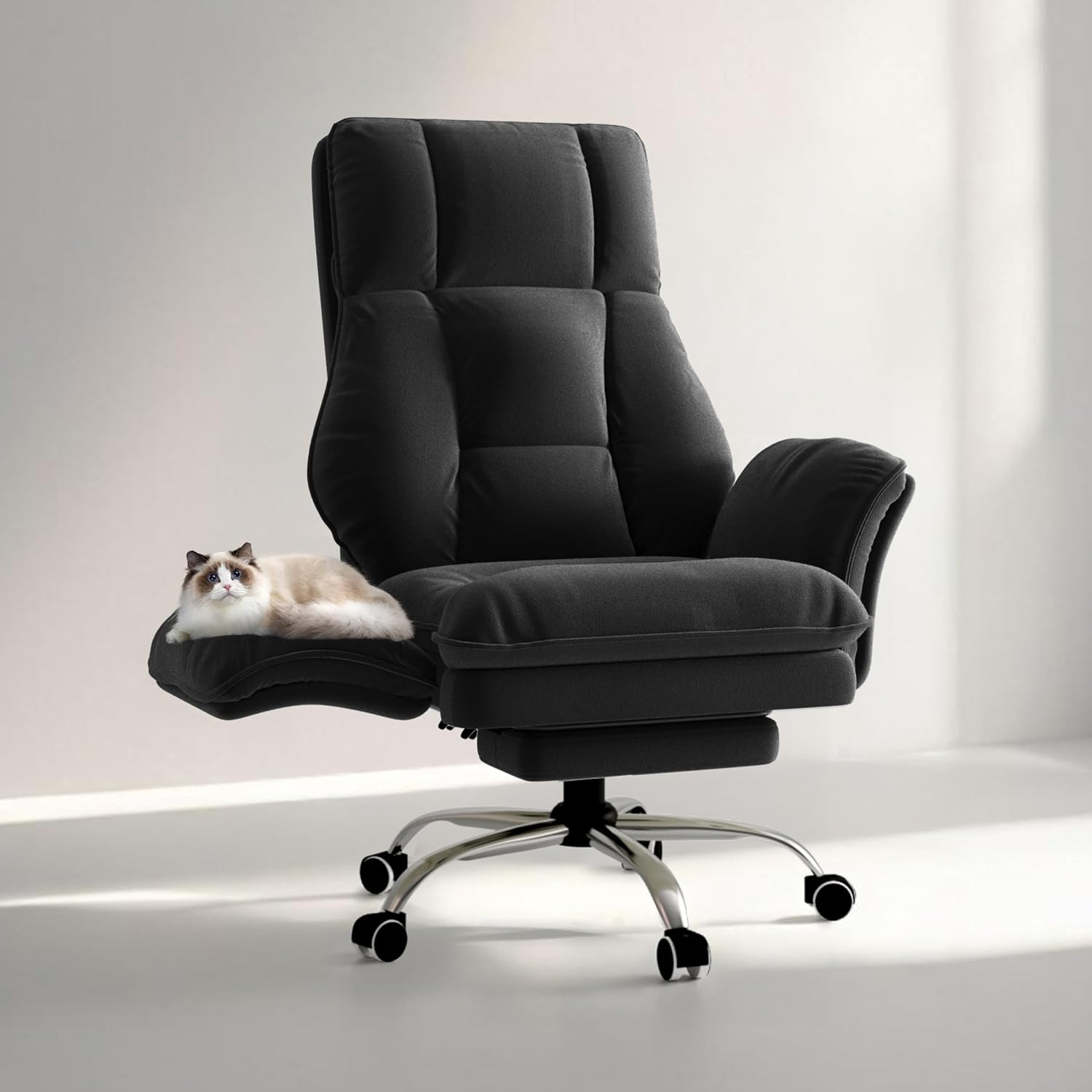 Big and Tall Office Chair, Flip Armrests for Pets & Cross Legged Sitting | Amazon (US)
