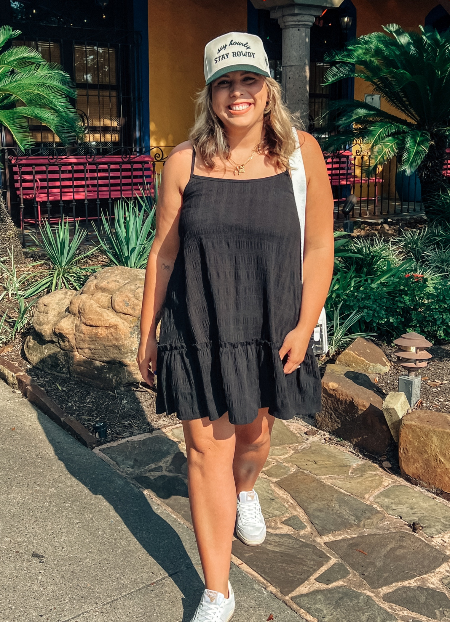 This swing dress is perfect for summer. It’s lightweight and flowy, easy to pair with sneakers or sandals! 

Noah Kahan concert outfit, white sneakers, summer dress, clear bag, trucker hat, concert outfit, date night outfit 

#LTKfindsunder50 #LTKstyletip #LTKmidsize
