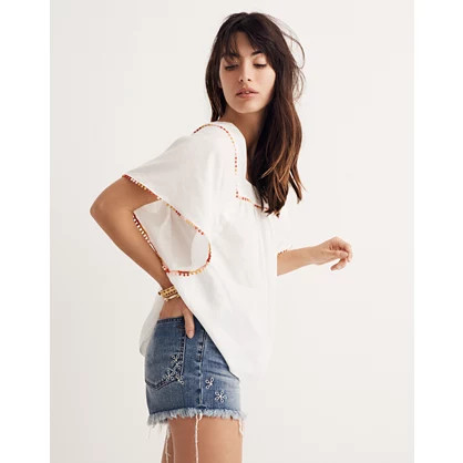 Pom-Pom Butterfly Top | Madewell