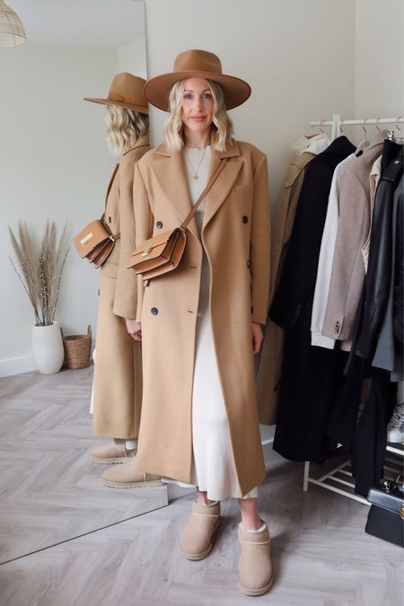 Ugg ultra mini smart / casual outfit 

• Fedora - lack of color
• Dress - Dissh (alternative linked)
• Ugg boots in sand - 10% off ‘CHARLOTTEFF’ until Oct 31st at Farfetch 
• bag - Marks & Spencer 
• wool camel coat - Karen Millen 

#uggboots #uggultamini #woolcoat #autumnstyle

#LTKSeasonal #LTKshoecrush #LTKsalealert