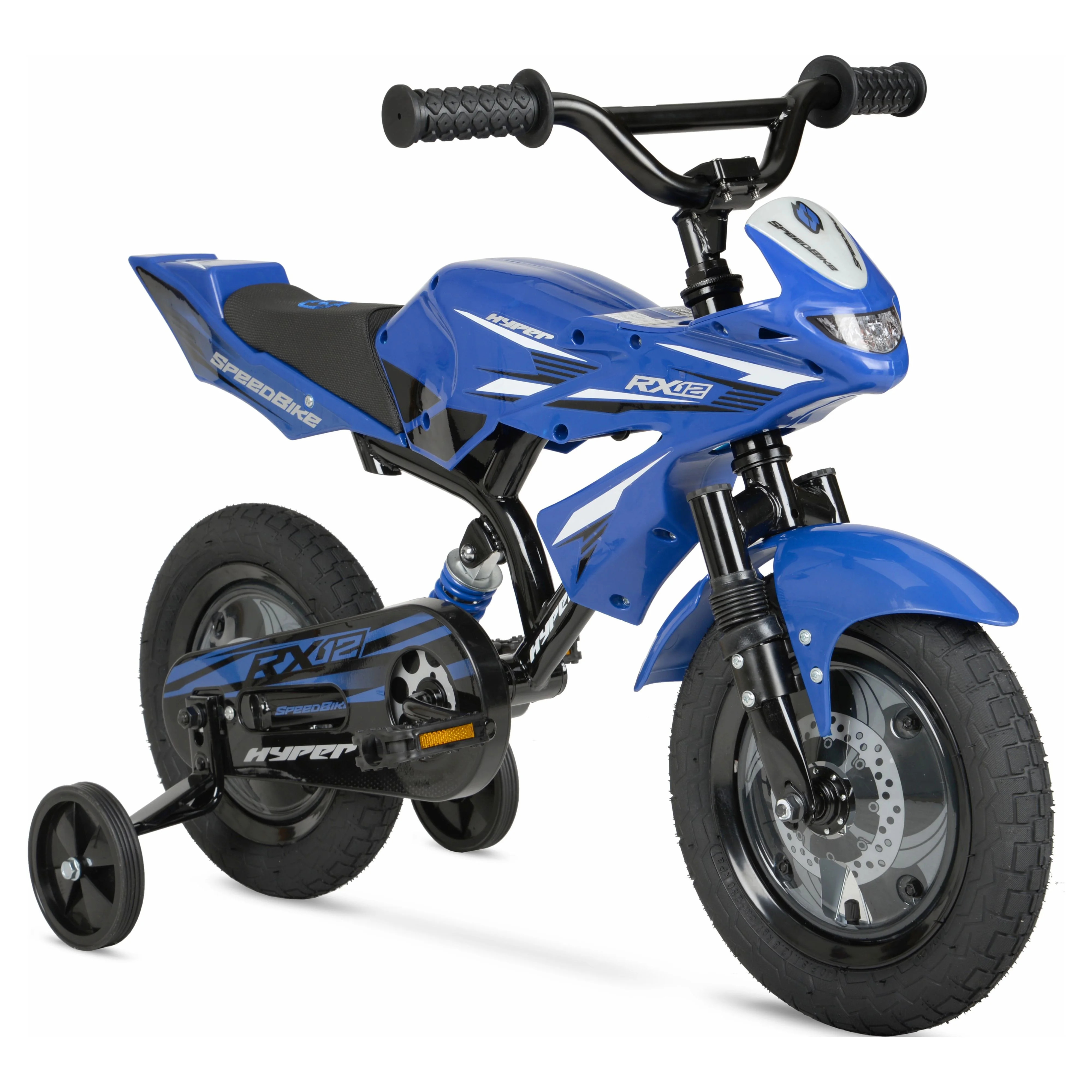 Hyper Bicycles 12" Boys Speedbike for kids, Blue, with Training Wheels | Walmart (US)