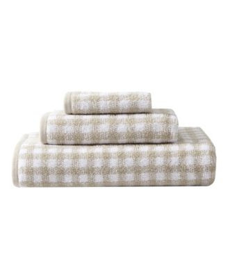 Ginny Cotton Terry 3 Piece Towel Set | Macy's