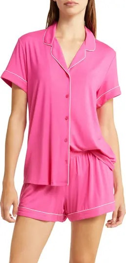 Nordstrom Moonlight Short Pajamas in Grey Micro Tonal Floral at Nordstrom, Size Small | Nordstrom