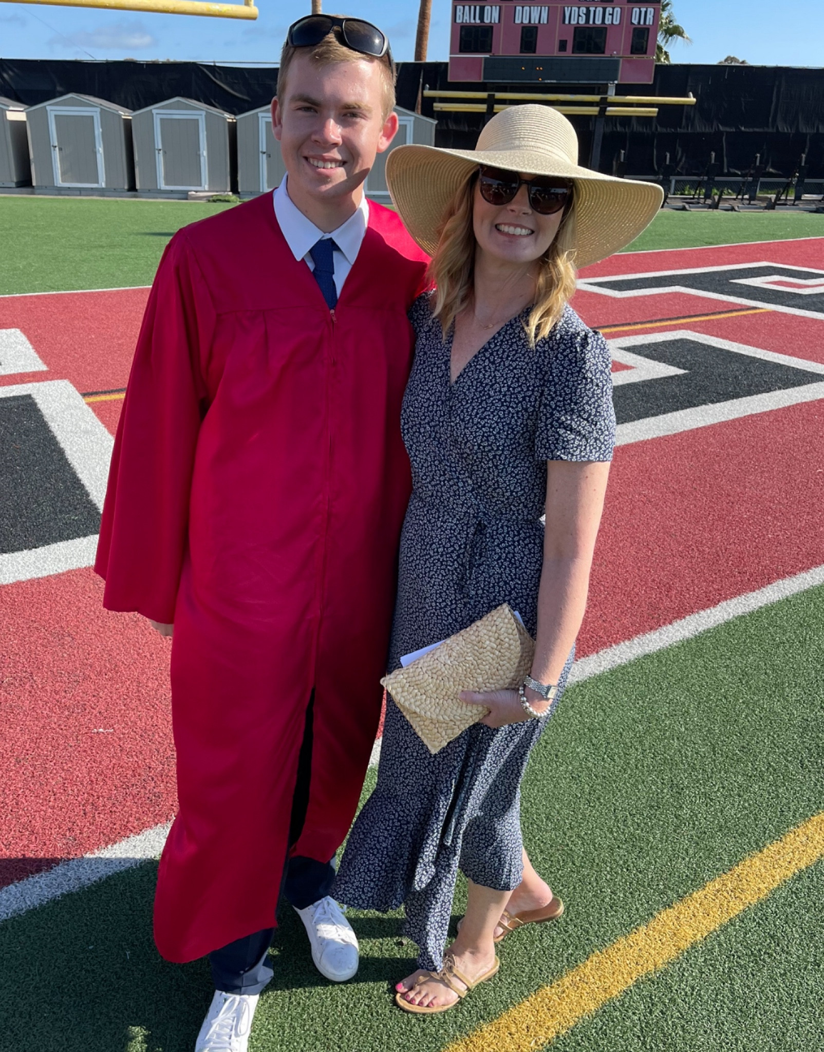 Moms of Graduates! This is a perfect look for you…so often ceremonies are outside and this $10 hat will save you and keep you comfortable! Dress comes in many prints and I have the sandals in 3 colors!

@target #graduation #summerstyle #dress #summerdress

#LTKfindsunder100 #LTKparties #LTKstyletip