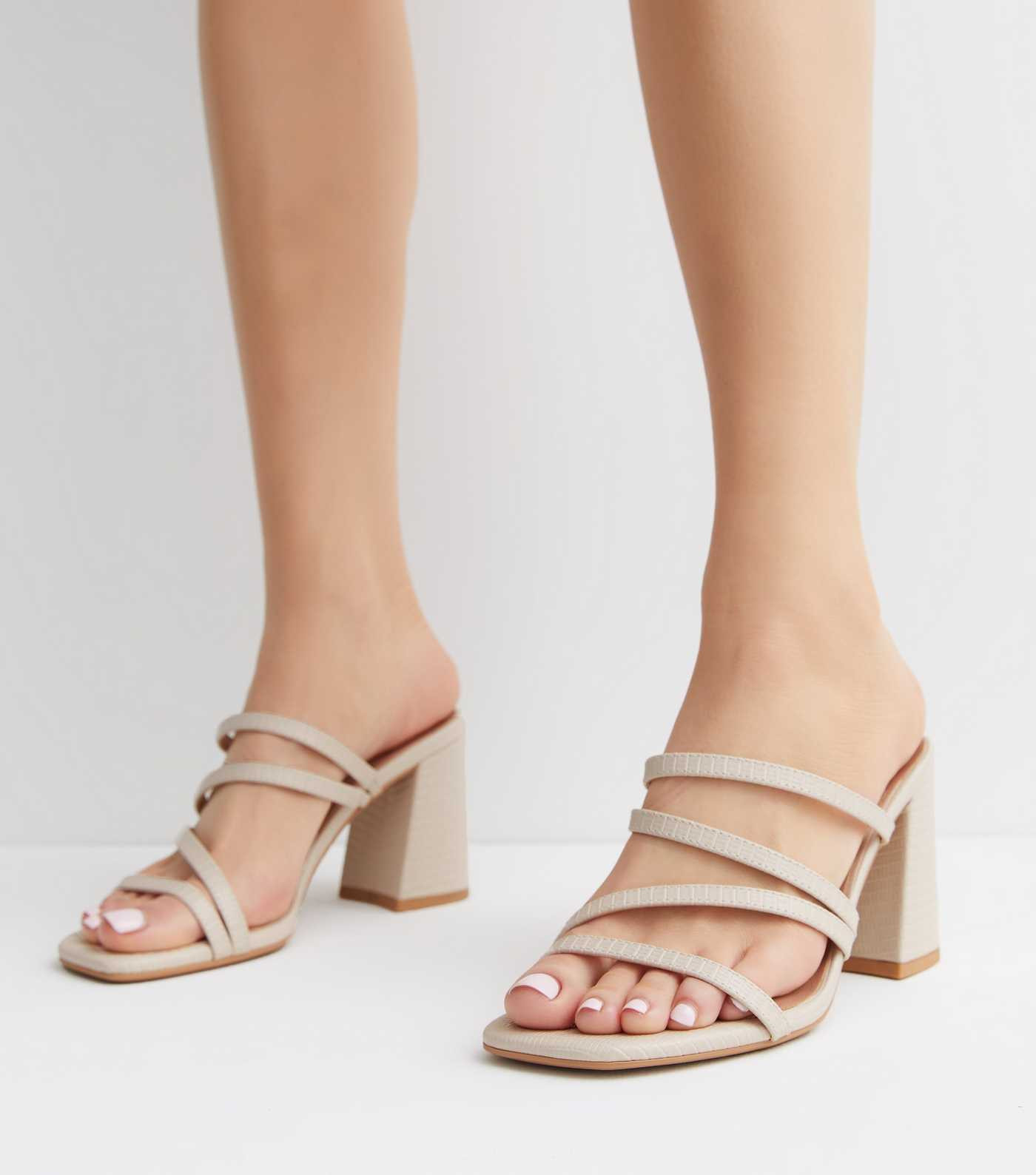 Off White Block Heel Mule Sandals
						
						Add to Saved Items
						Remove from Saved Items | New Look (UK)