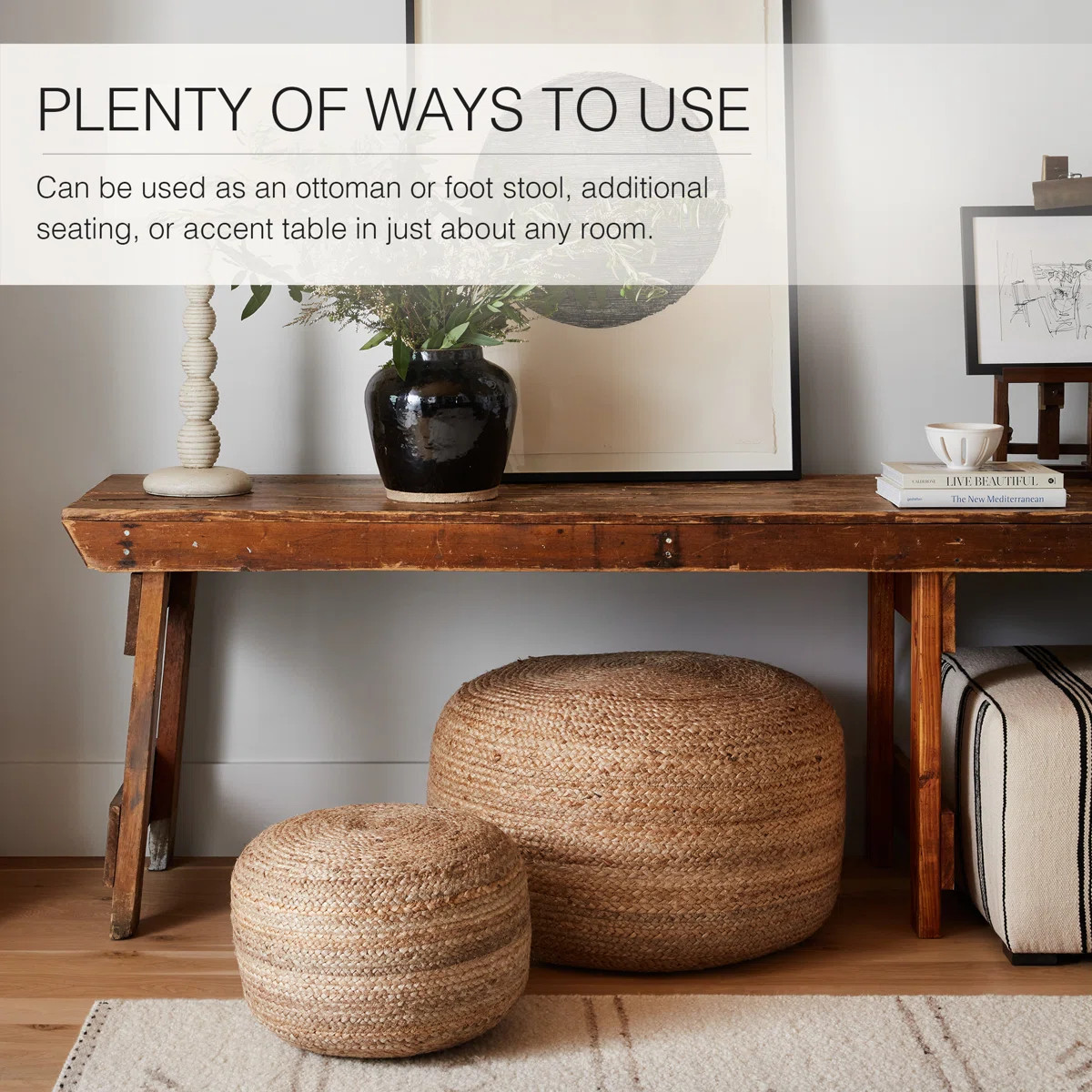 Birch Lane\u2122 Teele 18" Wide Round Pouf Ottoman & Reviews | Wayfair | Wayfair North America