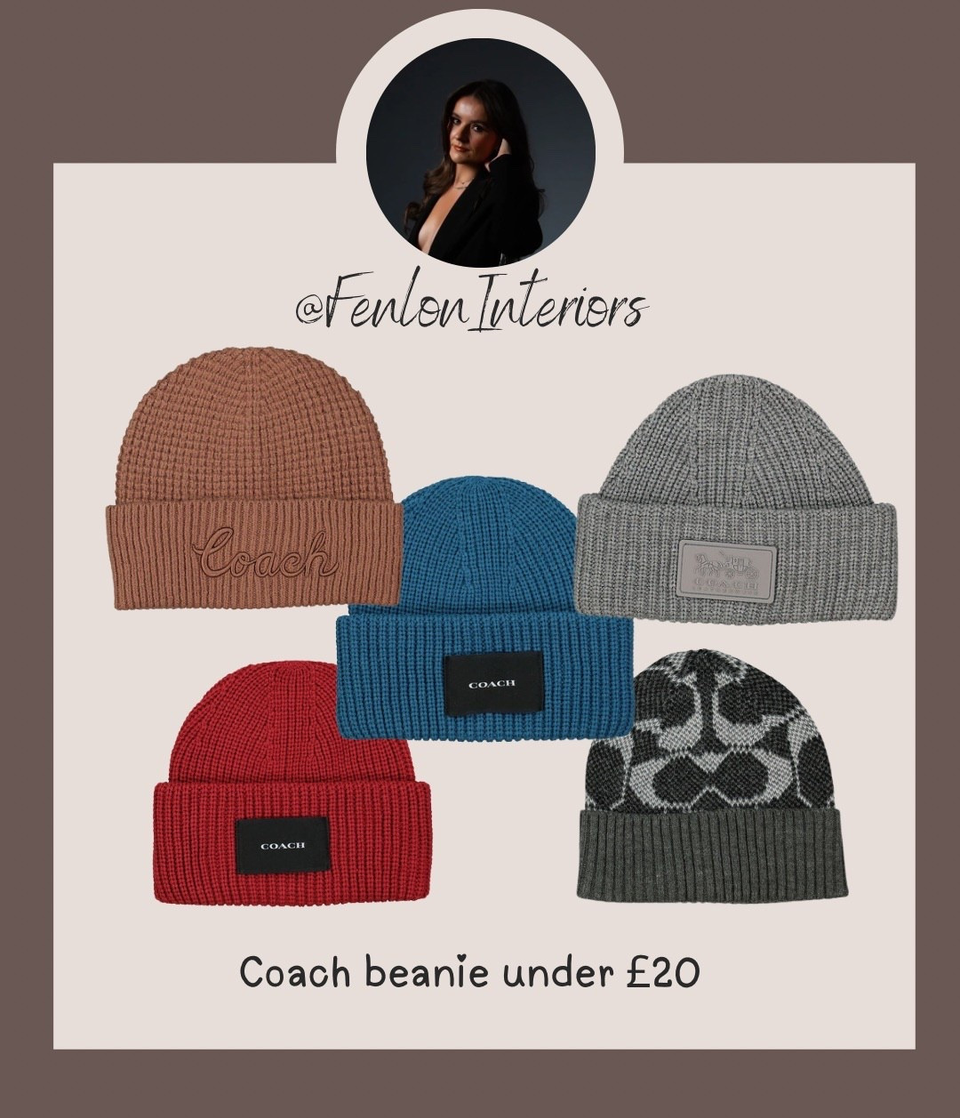 Coach beanies for less than £20!

#LTKluxury #LTKwinter #LTKfestive
