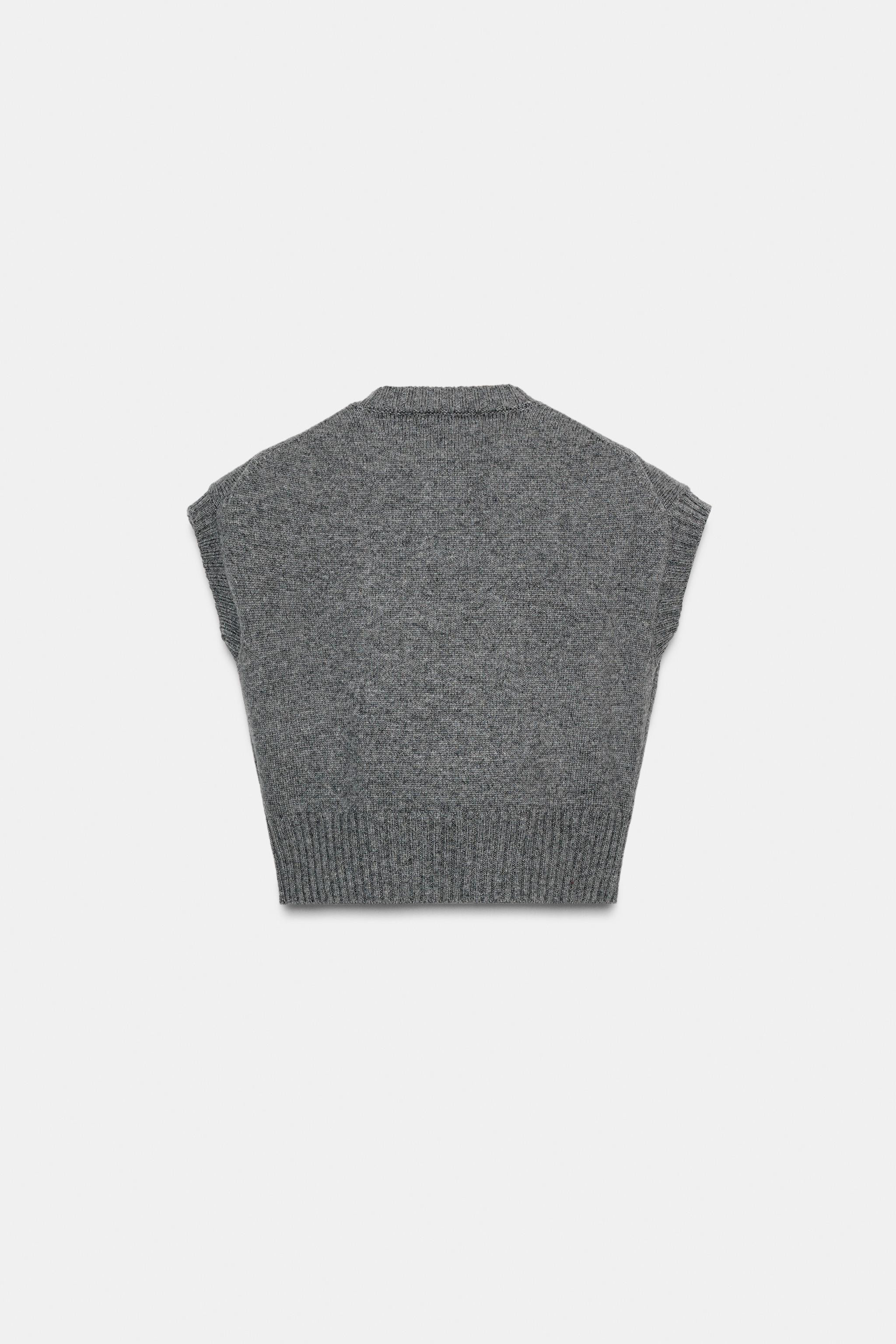 KNIT WAISTCOAT WITH COVERED BUTTONS | Zara UK