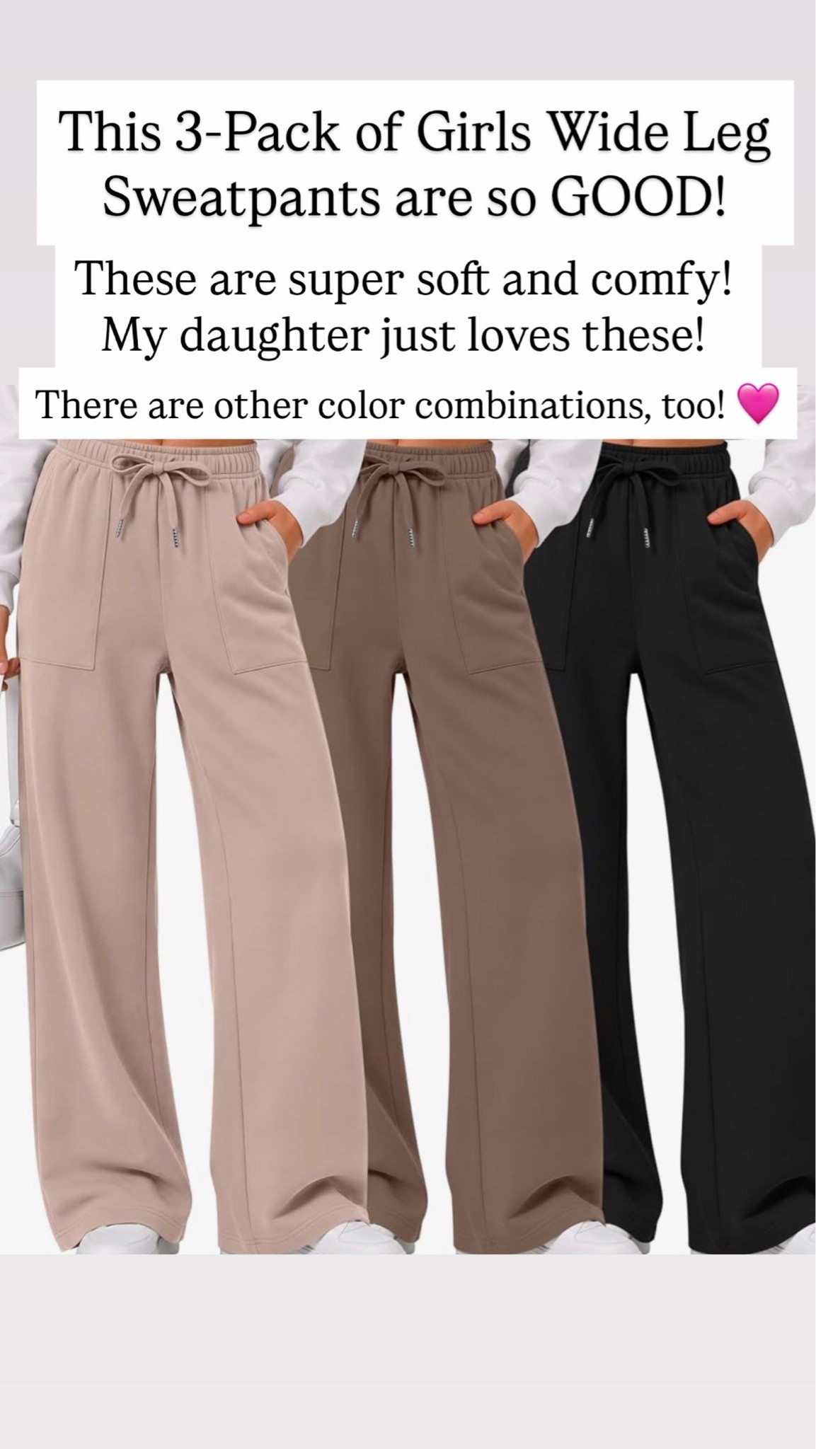 These wide leg pants are adorable for back to school time for girls. These three packs are so well priced and come in a variety of color options. My daughter loves these right now! 

￼

#LTKKids