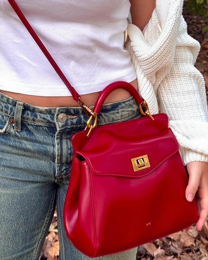 JW PEI Women's Lucia Classic Top Handbag - Claret: Handbags: Amazon.com | Amazon (US)