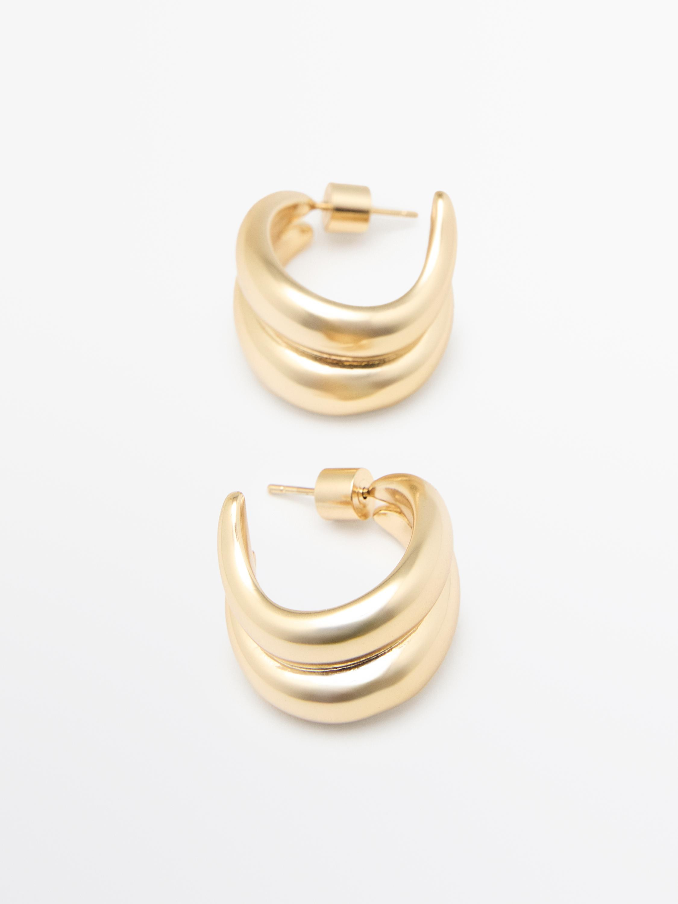 Wraparound hoop earrings | Zara US