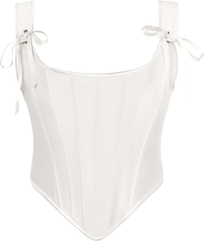 Scarlet Darkness Corset Tops for Women Renaissance Boned Overbust Bustier Corset Top | Amazon (US)