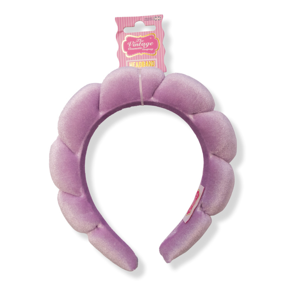 The Vintage Cosmetic Company Padded Lilac Velour Spa Headband | Ulta
