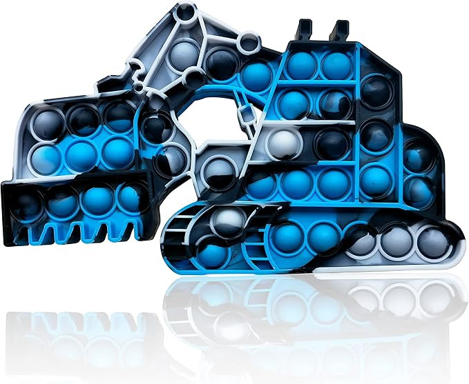 Push Pop Pop Bubble Fidget Toy, Anxiety Stress Reliever Silicone Excavator Sensory Fidget Toy, Si... | Amazon (US)