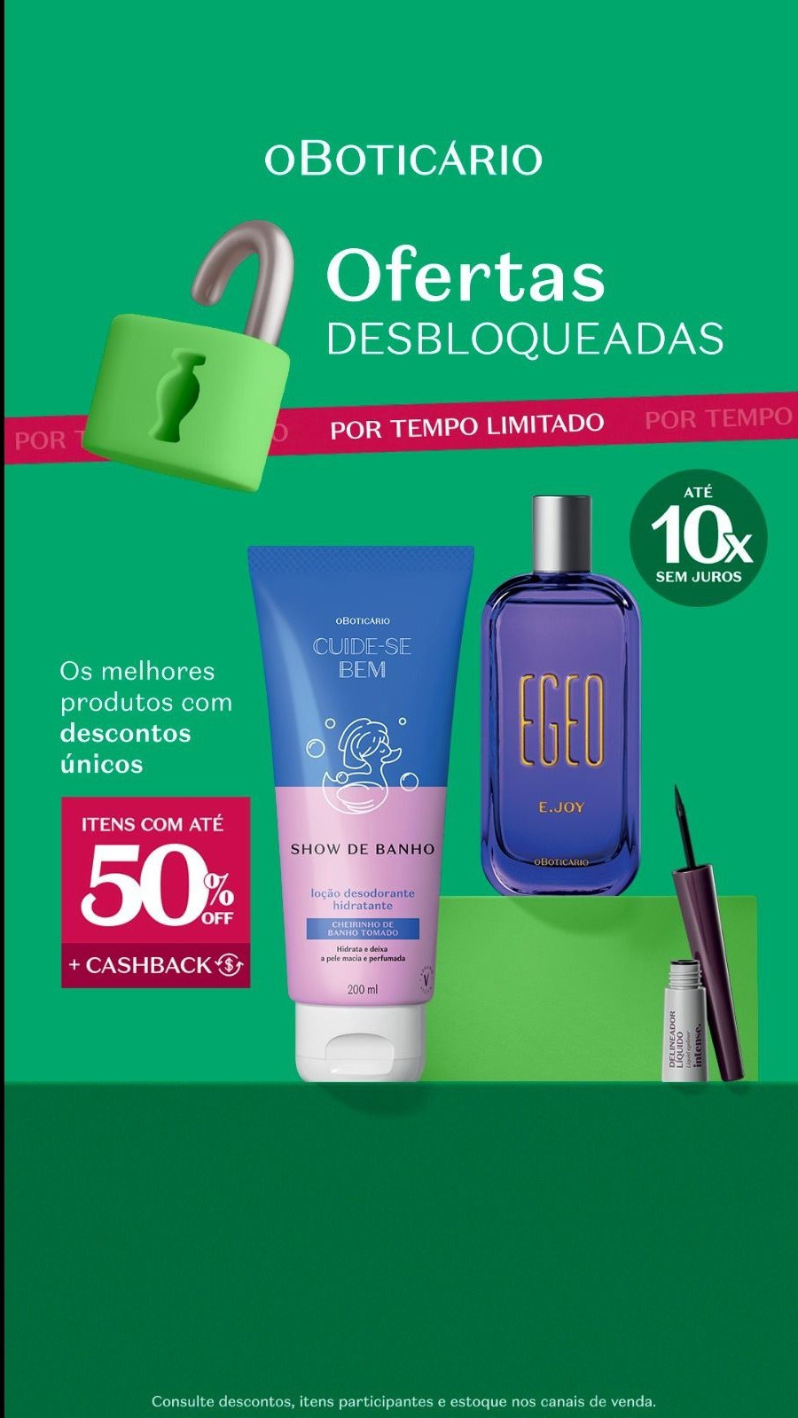 🟢 [Beleza] *O BOTICÁRIO:*Ofertas desbloqueadas! Itens com até *50% OFF*

#LTKbrasil #LTKbeleza #LTKpromo