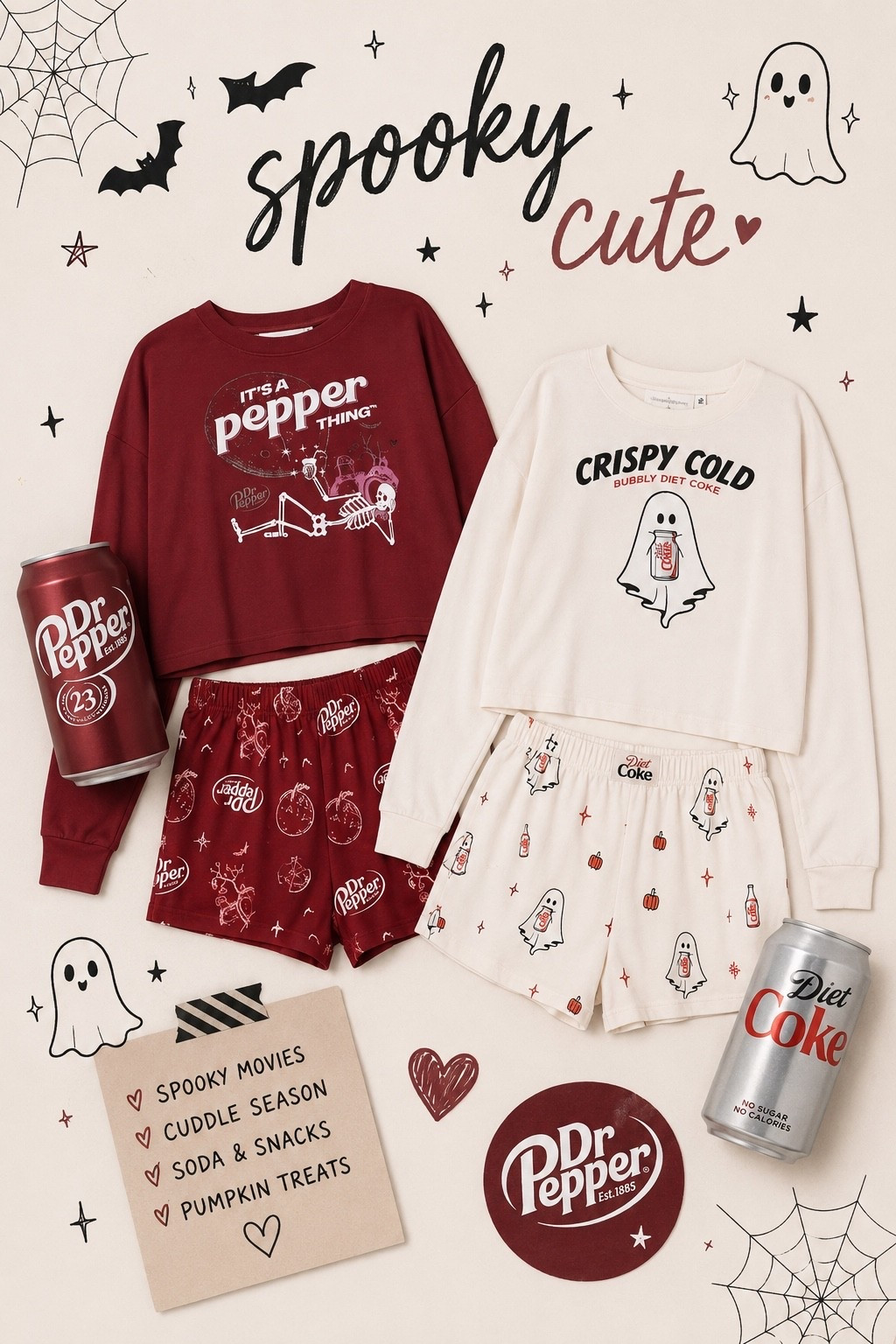 Halloween pajamas. Diet Coke. Dr Pepper  Walmart finds