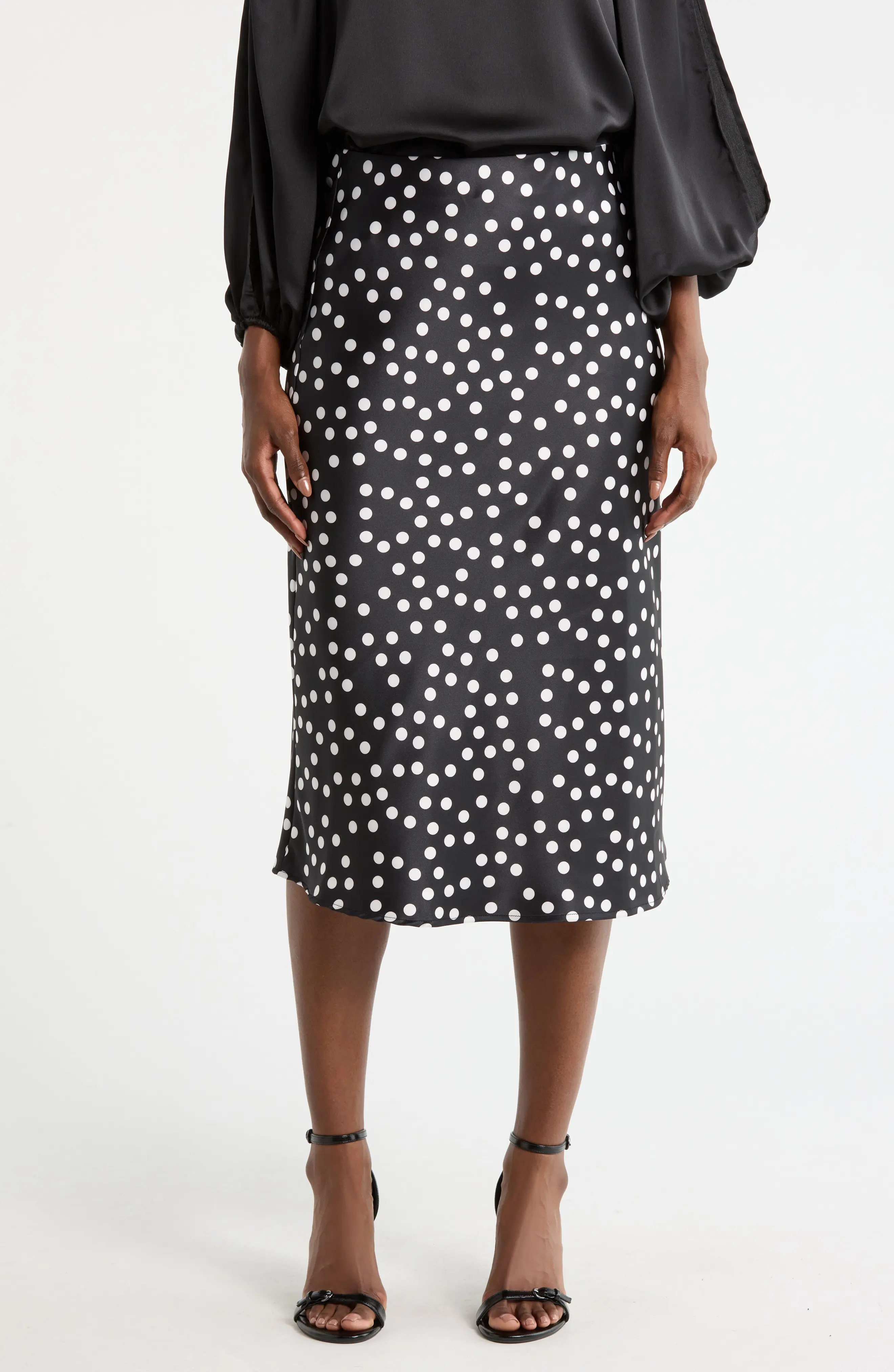 Polka Dot Midi Skirt (Women) | Nordstromrack | Nordstrom Rack