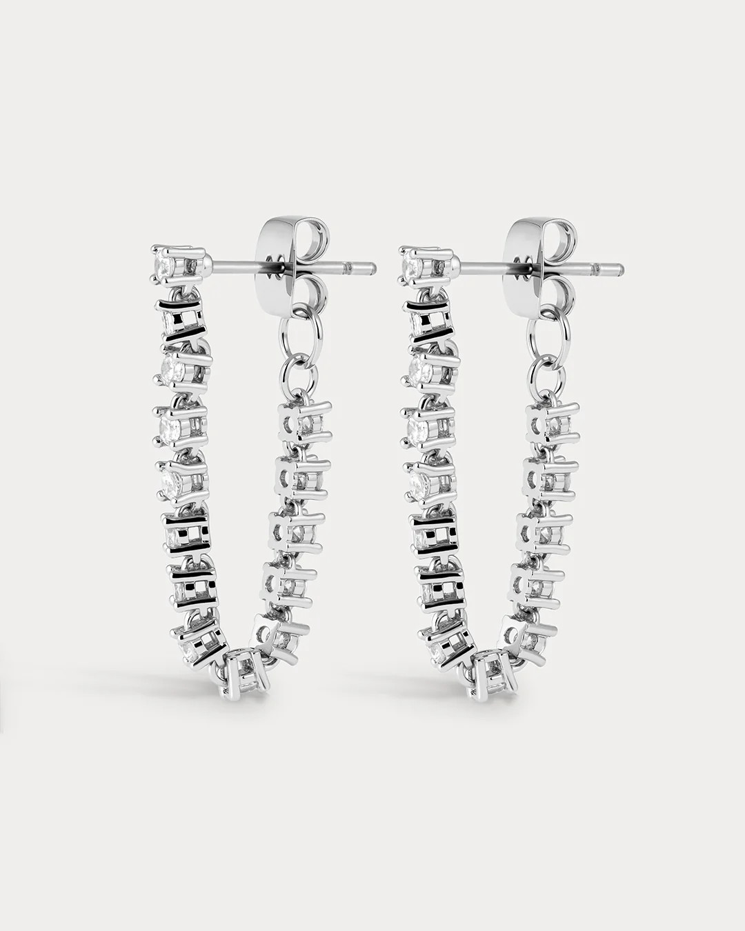 Ballier Chain Studs- Silver (Ships Late July) | Luv Aj Inc.
