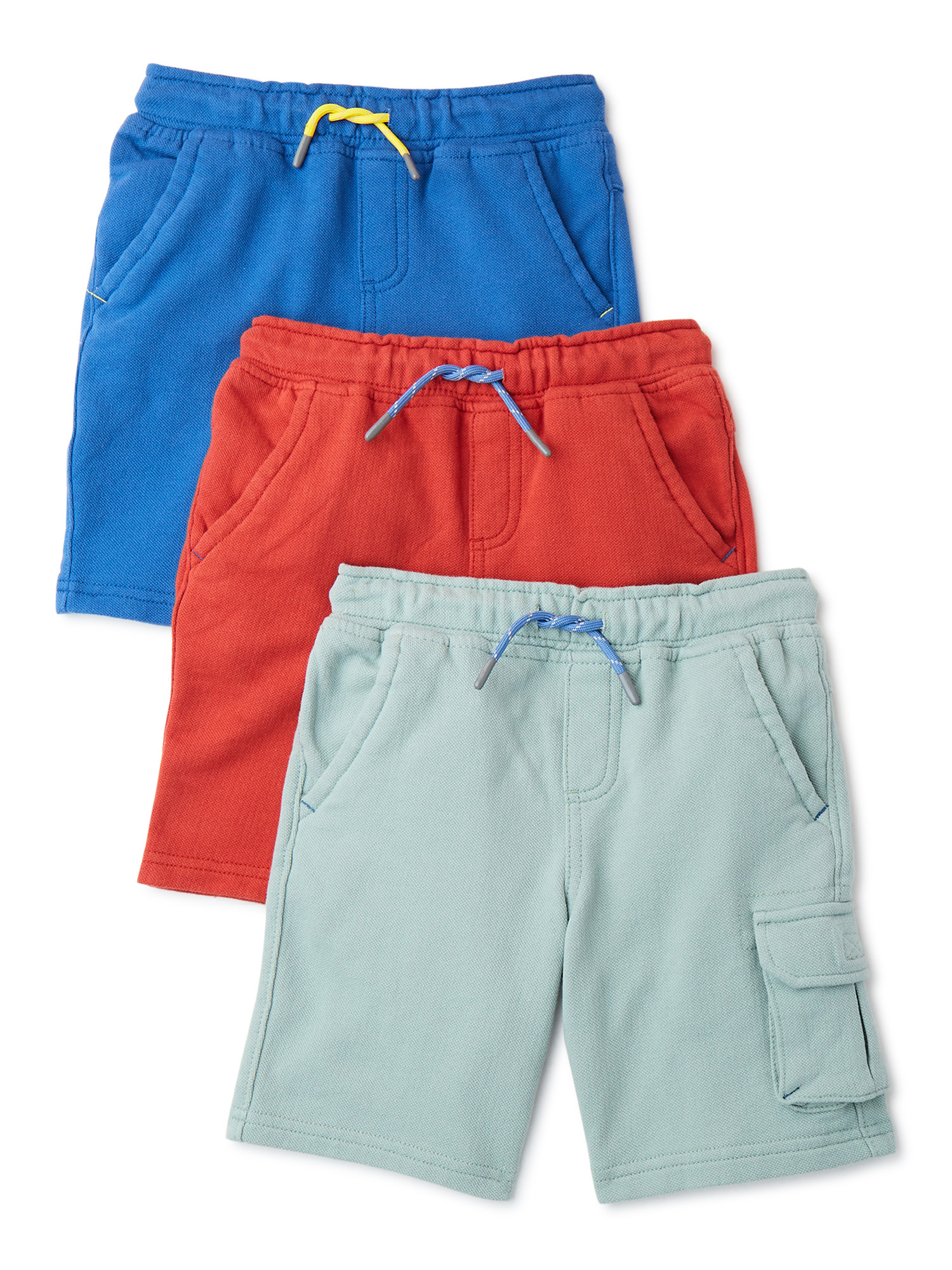 Wonder Nation Boys Cargo Shorts, 3-Pack, Sizes 4-18 & Husky | Walmart (US)