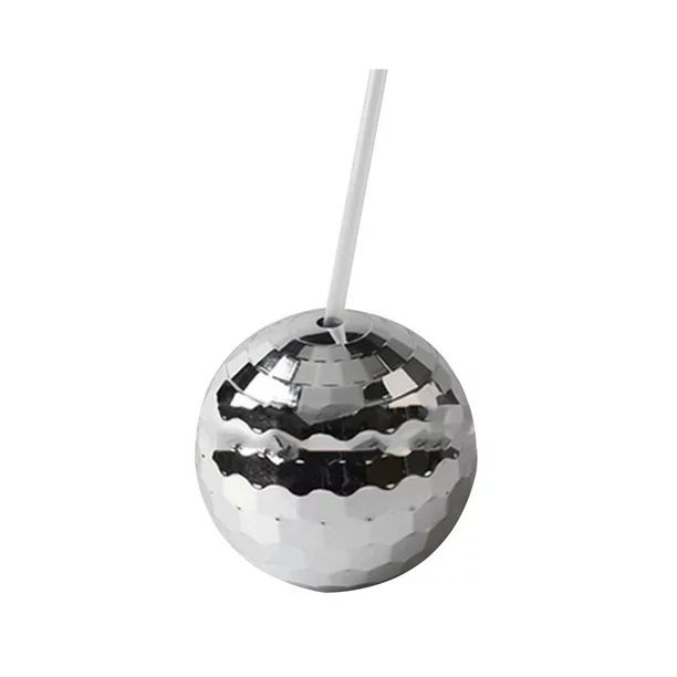 KKCXFJX 1970's Disco Ball Drink Cup With Straw, Suitable For Metal Shiny Foil Color Graduation An... | Walmart (US)
