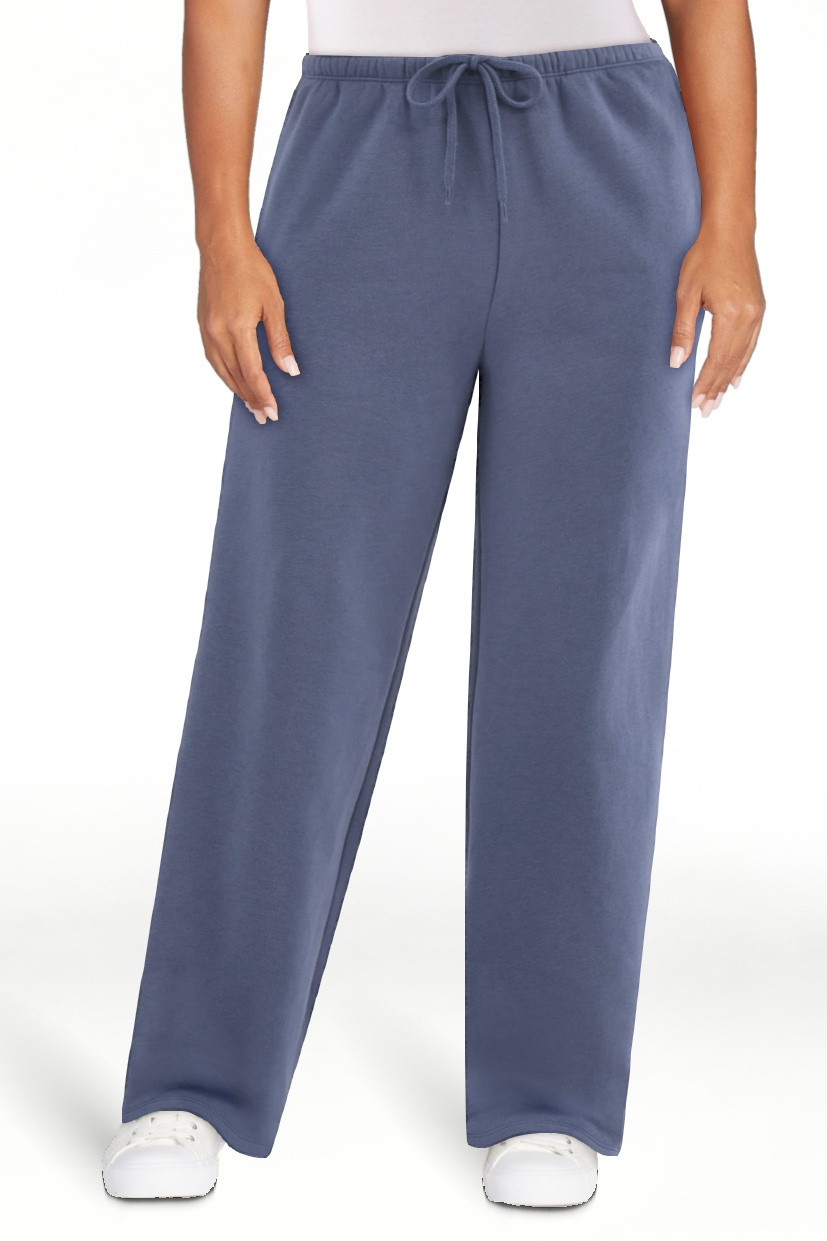 No Boundaries Soft Fleece Wide Leg Sweatpants, Women’s | Walmart (US)