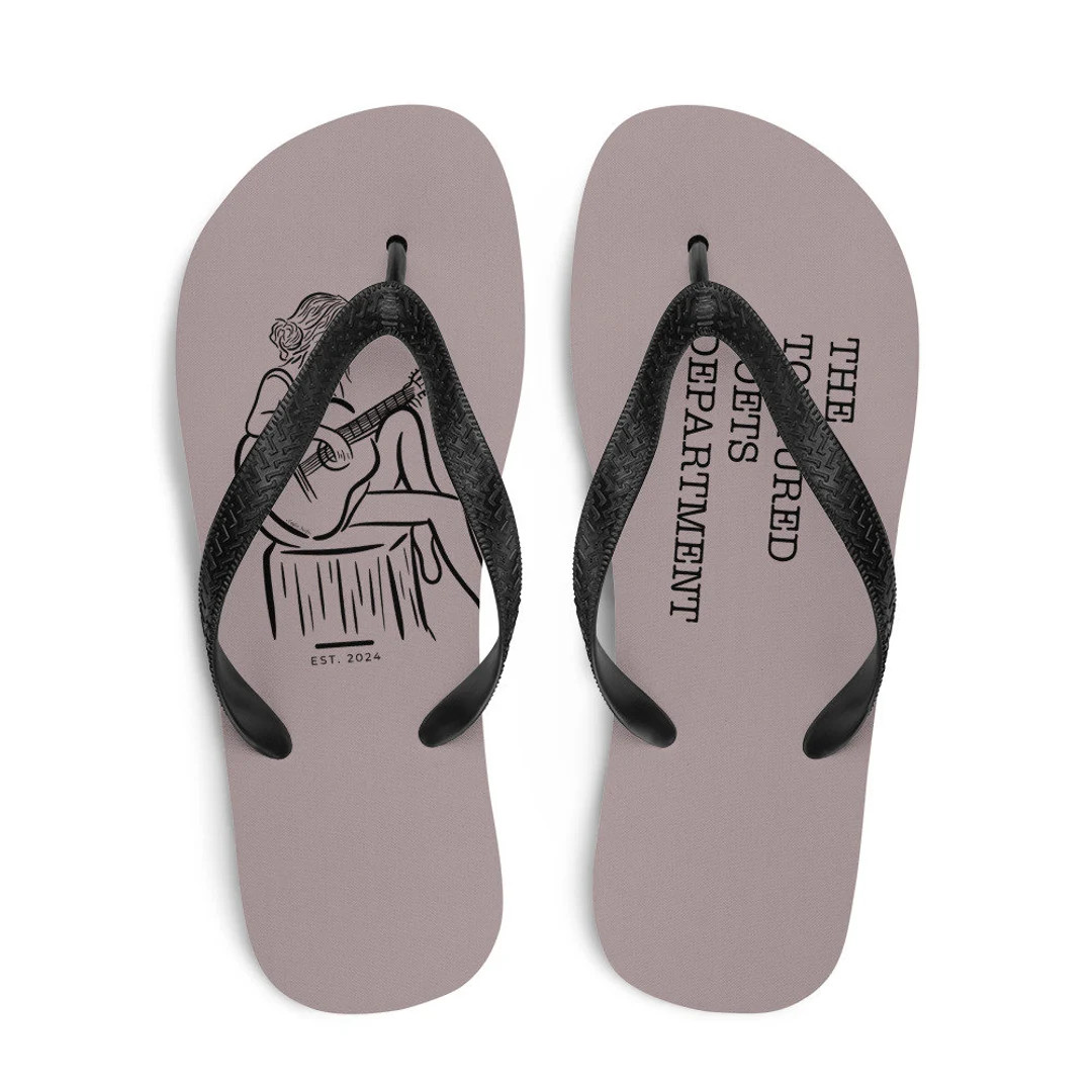 Taylor With Guitar TTPD Est. 2024 the Tortured Poets Department Flip-flops - Etsy | Etsy (US)