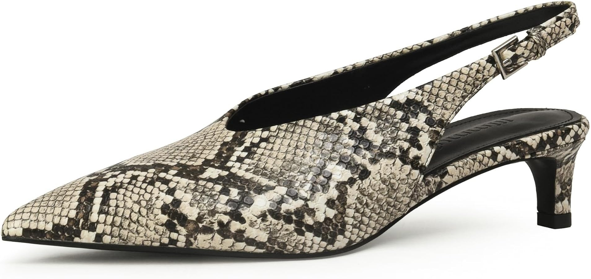 iiimmu Slingback Heels for Women Closed Toe 2 IN Kitten Heels Pointed Toe Women Pumps Low Heel Dr... | Amazon (US)