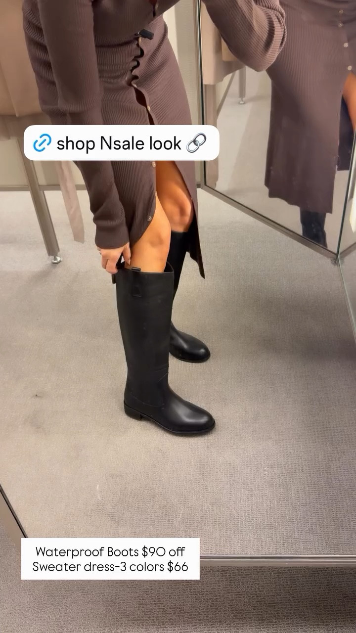 Gorgeous riding boots with seaters dress part of Nsale!!!!! TTS 
Nordstrom anniversary sale

#LTKootd #LTKOver40 #LTKSaleAlert