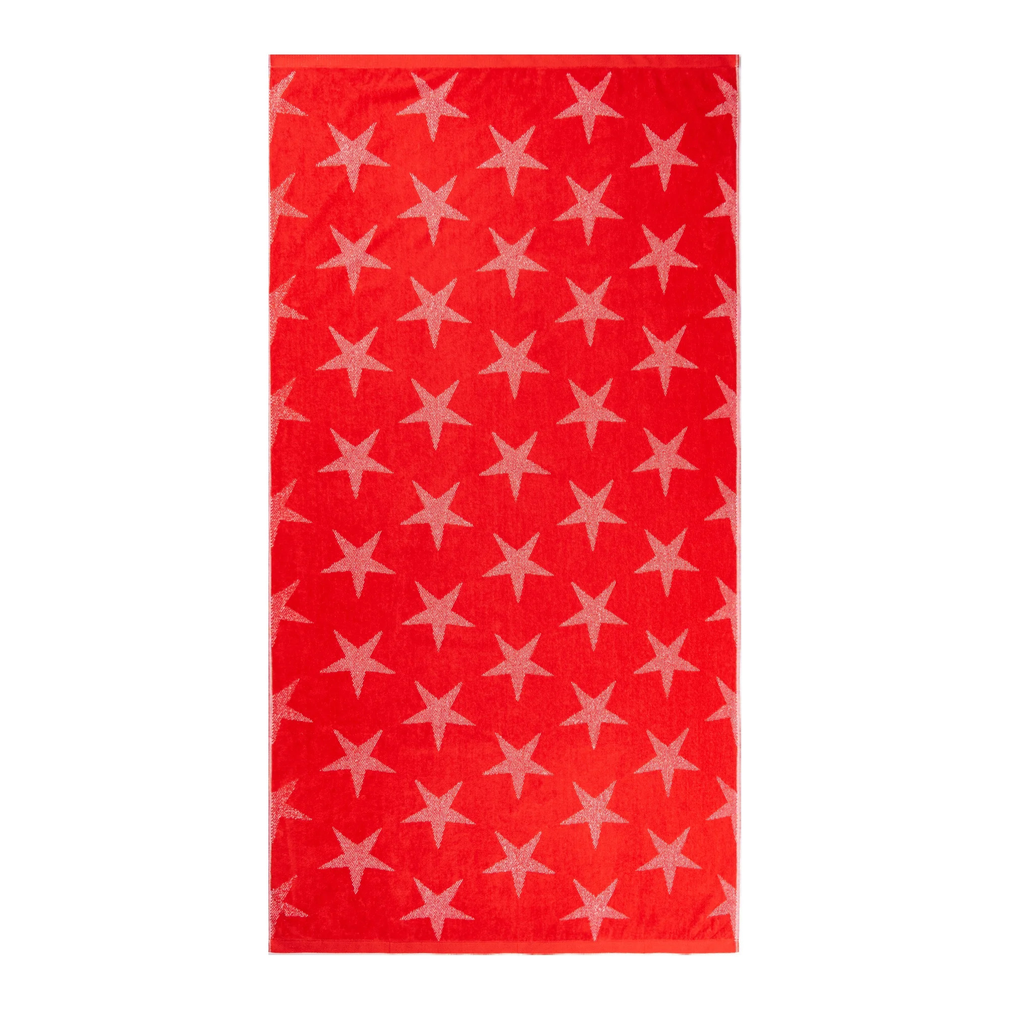 Mainstays Patriotic Cotton Blend Beach Towel, 36 x 72 in, Red Star | Walmart (US)