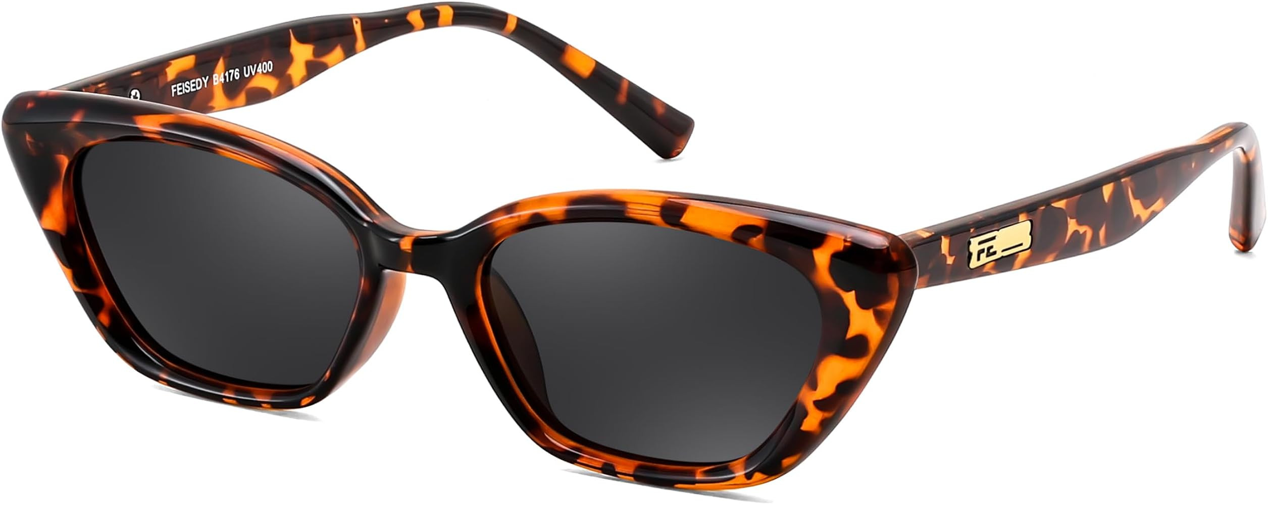 FEISEDY Trendy Polarized Cateye Sunglasses for Women Men Retro Rectangle Narrow Sunnies B4176 | Amazon (US)