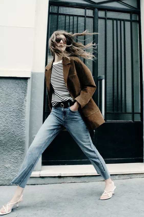 Z.02 STRAIGHT HIGH-WAIST ANKLE JEANS | Zara UK