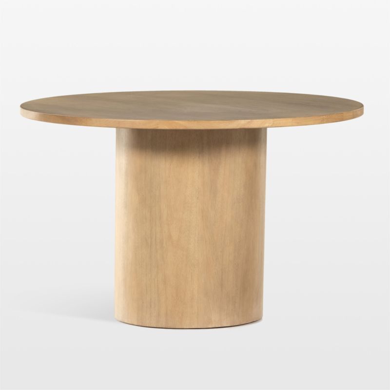 Hale Round Wood Dining Table | Crate & Barrel | Crate & Barrel