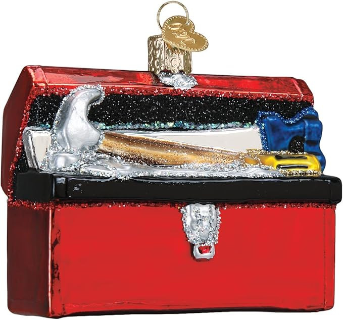Old World Christmas Ornaments: Contractor Tools Glass Blown Ornaments for Christmas Tree, Toolbox... | Amazon (US)