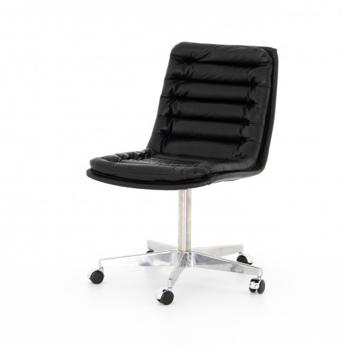 Four Hands Malibu Desk Chair Rider Black | Gracious Style