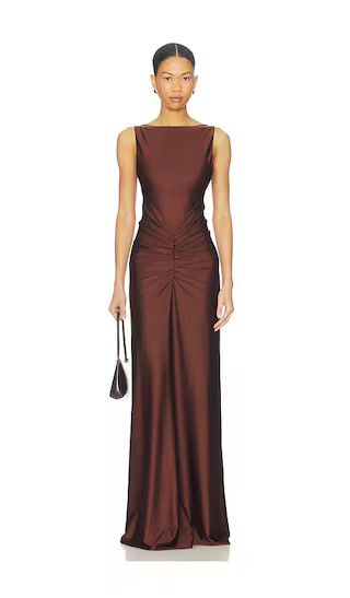 Shilpa Gown in Brown | Revolve Clothing (Global)