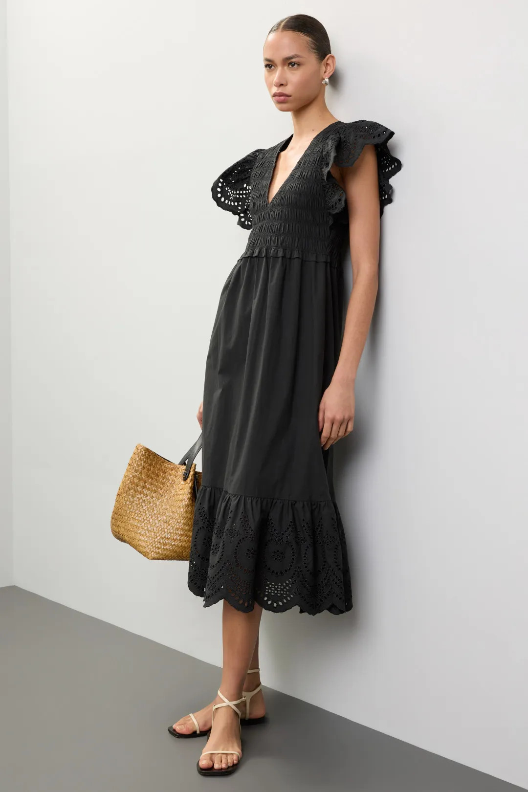 Clementine Eyelet Midi Dress | Rent the Runway