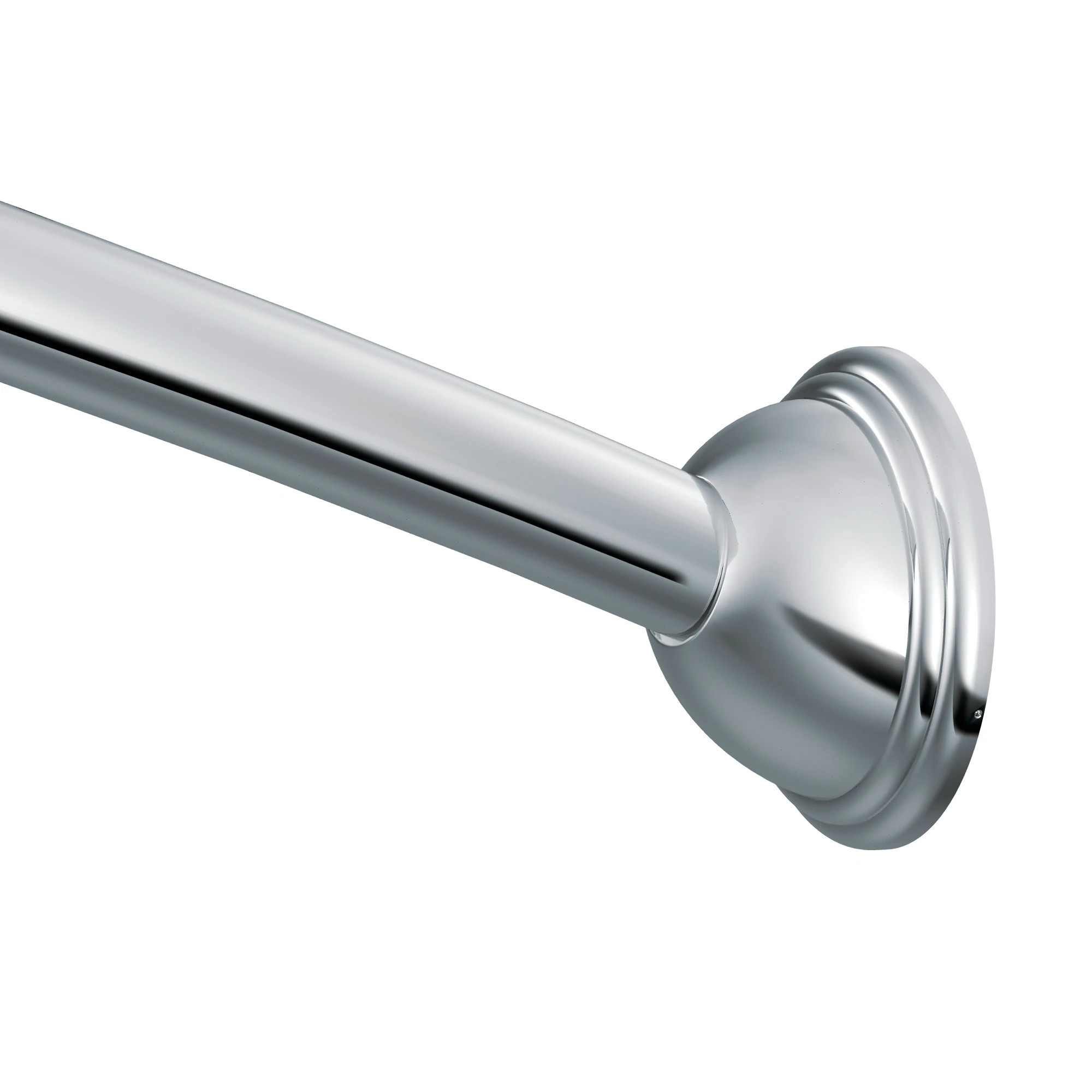 Moen 59-in to 60-in Chrome Fixed Single Curve Shower Curtain Rod | CSR2165CH | Lowe's