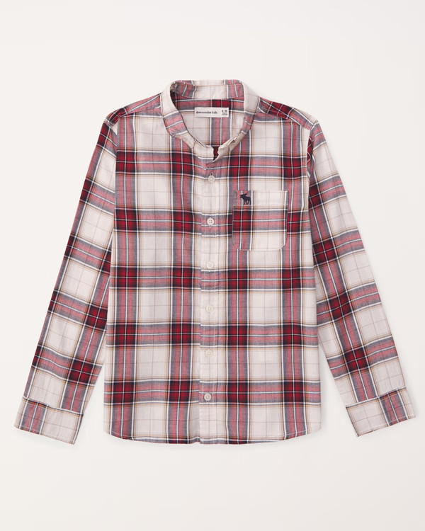 long-sleeve icon shirt | Abercrombie & Fitch (US)