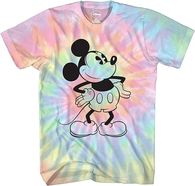 Disney Mickey Mouse Attitude Adult Men's Tie Dye T-Shirt | Amazon (US)