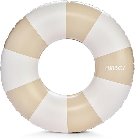 FUNBOY Vintage Tan Stripe Inflatable Kids Pool Float Tube 34" | Pool Floats for Kids |Inner Tube ... | Amazon (US)